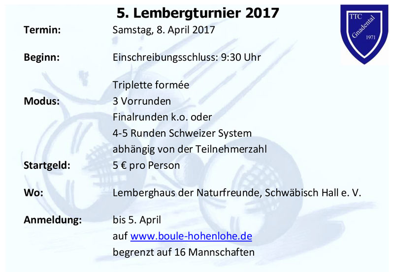 You are currently viewing Lembergturnier 2017