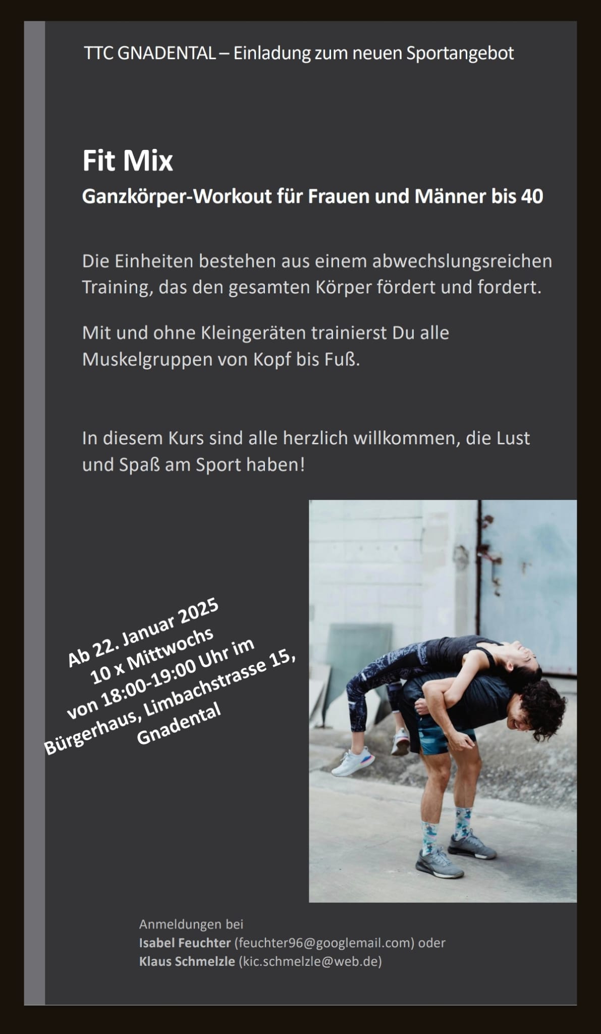 Du betrachtest gerade FITMIX – das neue Ganzkörper-Workout des TTC