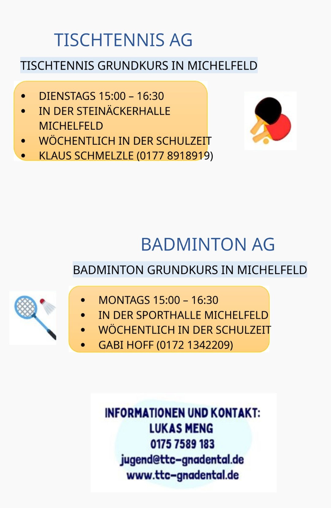 Du betrachtest gerade Tischtennis-AG – immer dienstags 15 Uhr