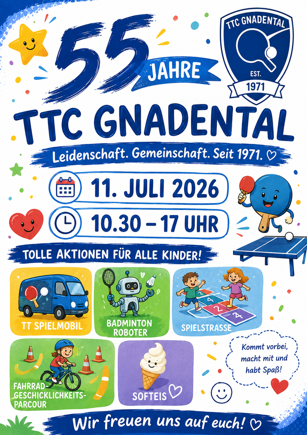 Du betrachtest gerade Einladung zum TTC-Sommer-Sportfest am 11. Juli auf dem Michelfelder Schulhof